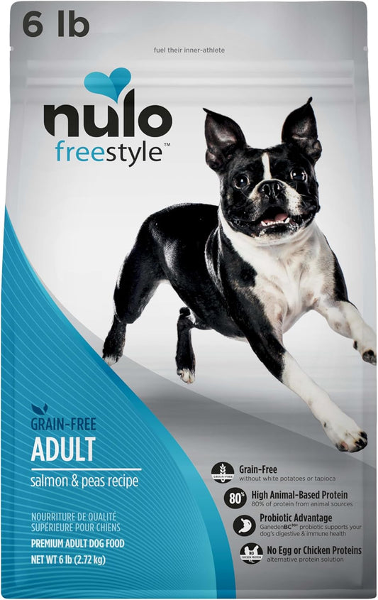 Nulo Freestyle Adult Dog Food, Premium All Natural Grain-Free Dry Small Kibble Dog Food, with BC30 Probiotic for Healthy Digestion, and High Animal-Based Protein with no Chicken or Egg Alternatives