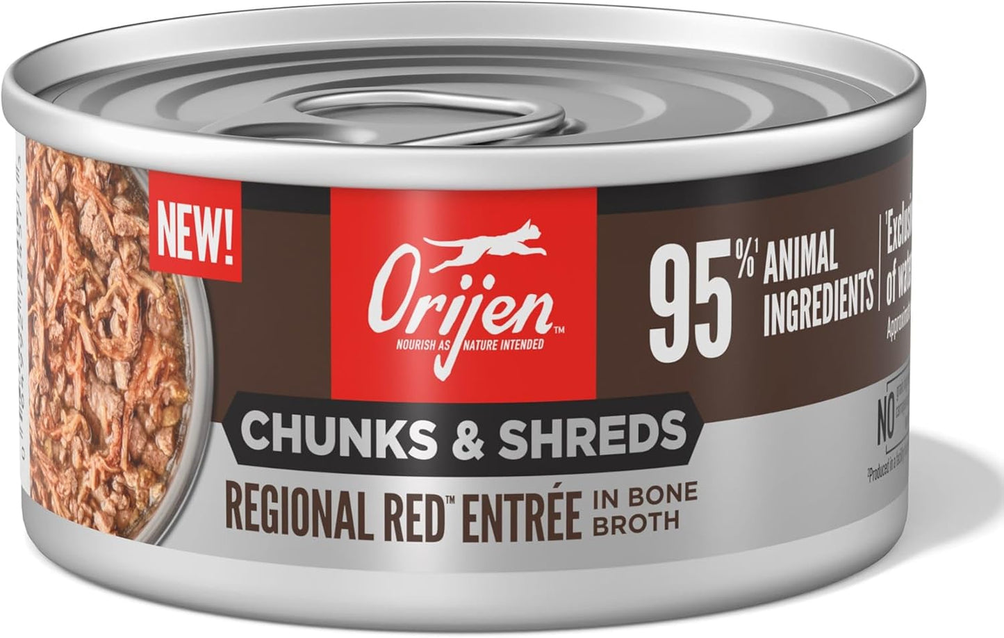 ORIJEN Chunks & Shreds Regional Red Entree, 3oz, (Pack of 12)