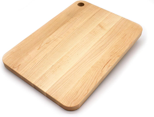 JK Adams Williston Medium Prep Cutting Board, Thick Maple Wood Cutting Boards For Kitchen - 14" x 10" x .75"