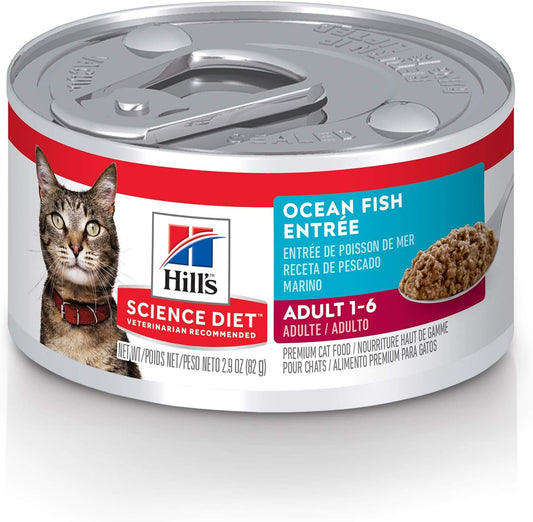 Hill's Science Diet Adult Ocean Fish Entree Canned Cat Food, 2.9 oz., Case of 24