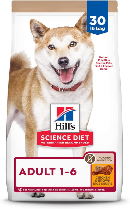 Hill's Science Diet Adult No Corn, Wheat or Soy Chicken Dry Dog Food, 30 lbs.