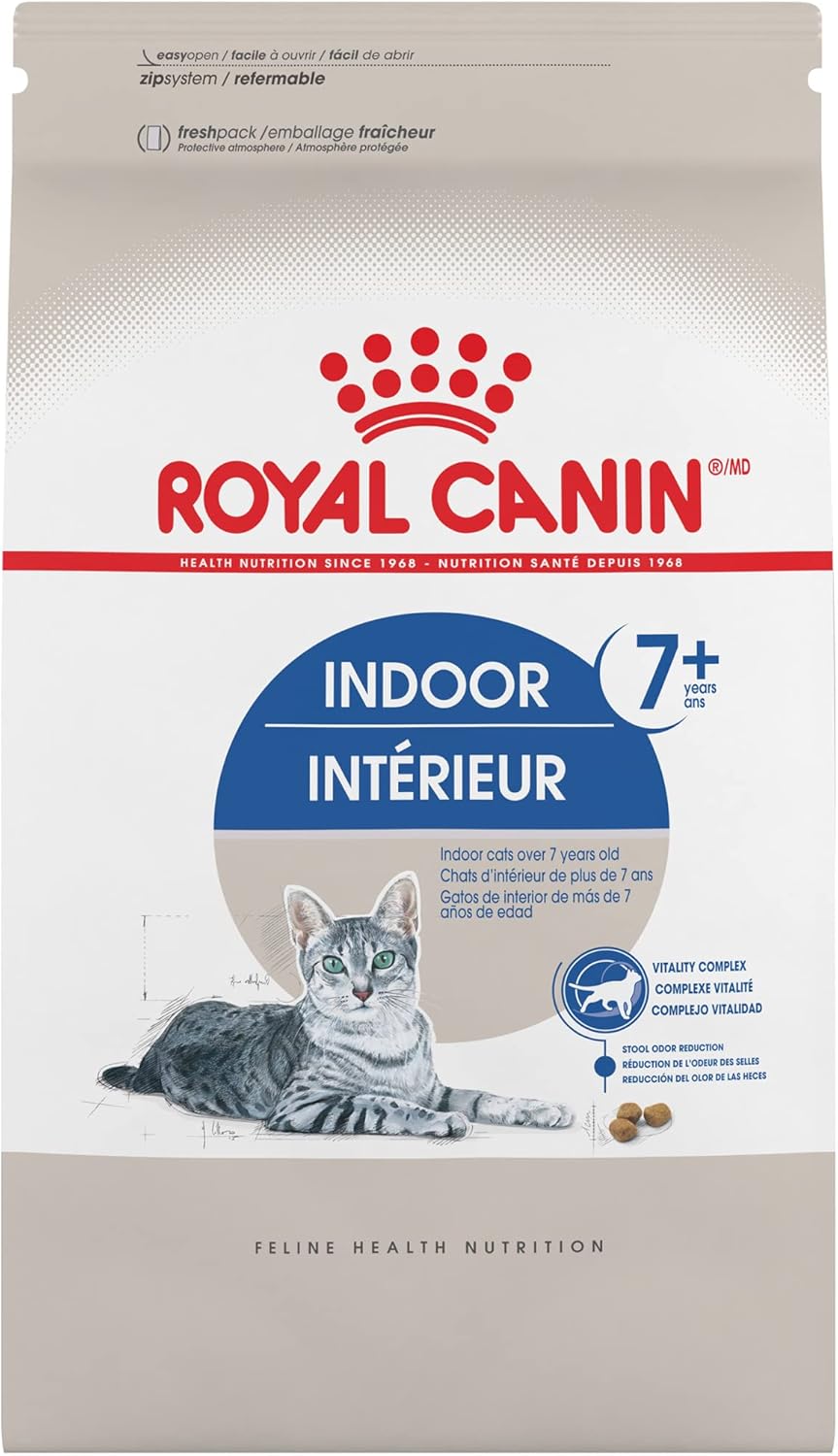 Royal Canin Indoor 7+ Adult Dry Cat Food, 5.5 lb bag