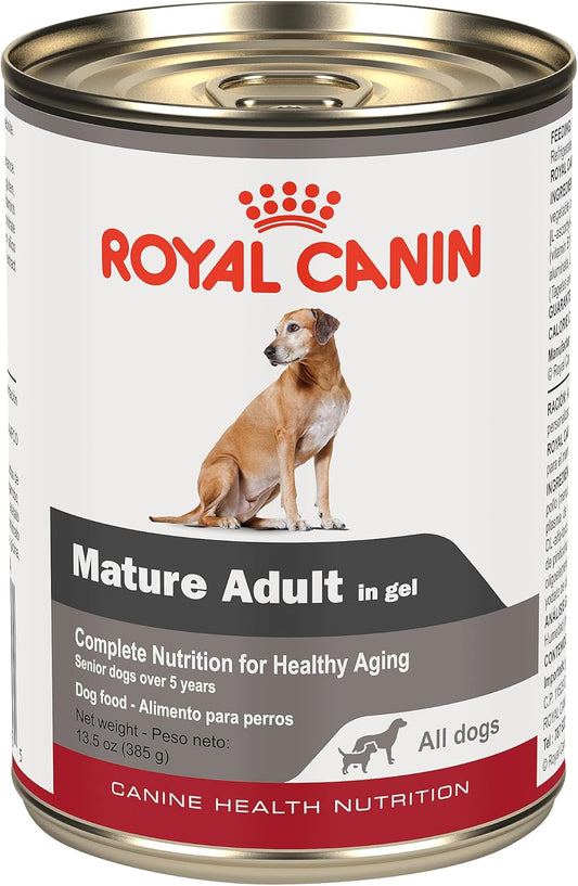 Royal Canin Canine Health Nutrition Mature Adult In Gel Canned Dog Food, 13.5 oz can (12-count)