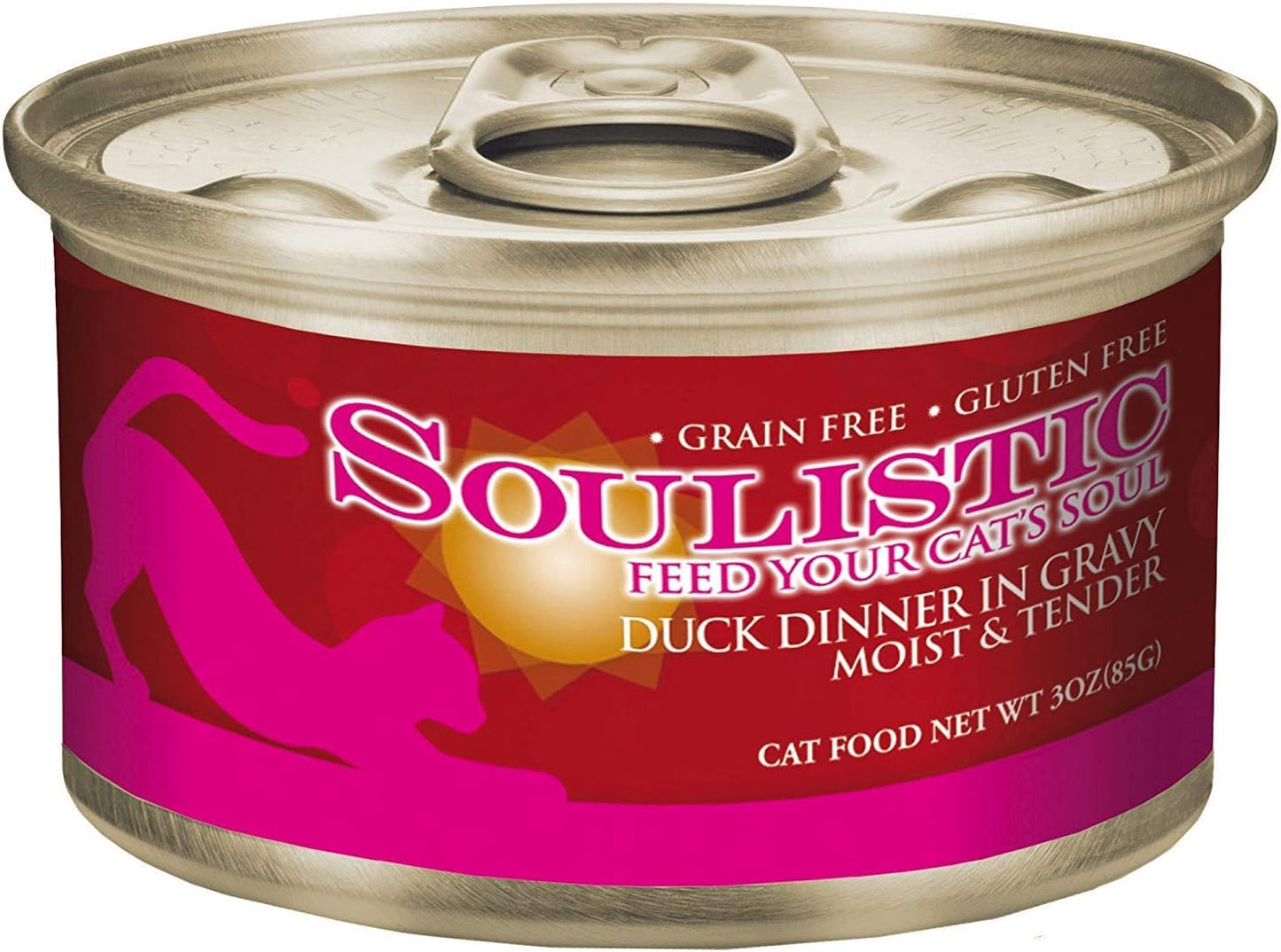 Soulistic Moist & Tender Duck Dinner in Gravy Wet Cat Food, 3 oz., Case of 12