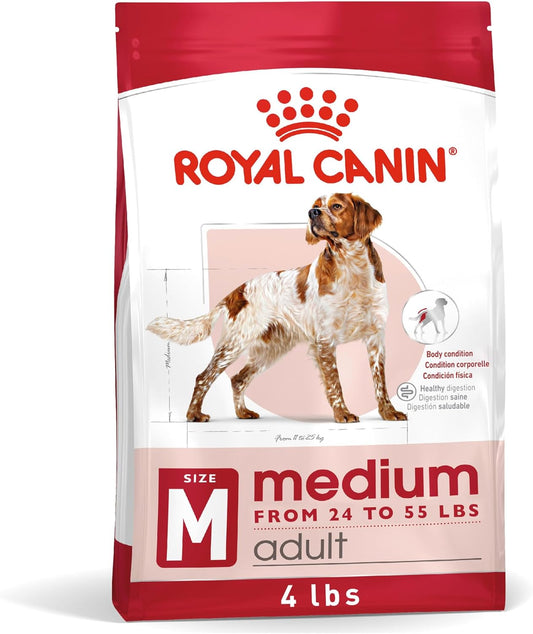 Royal Canin Size Health Nutrition Medium Adult Dry Dog Food, 4 lb