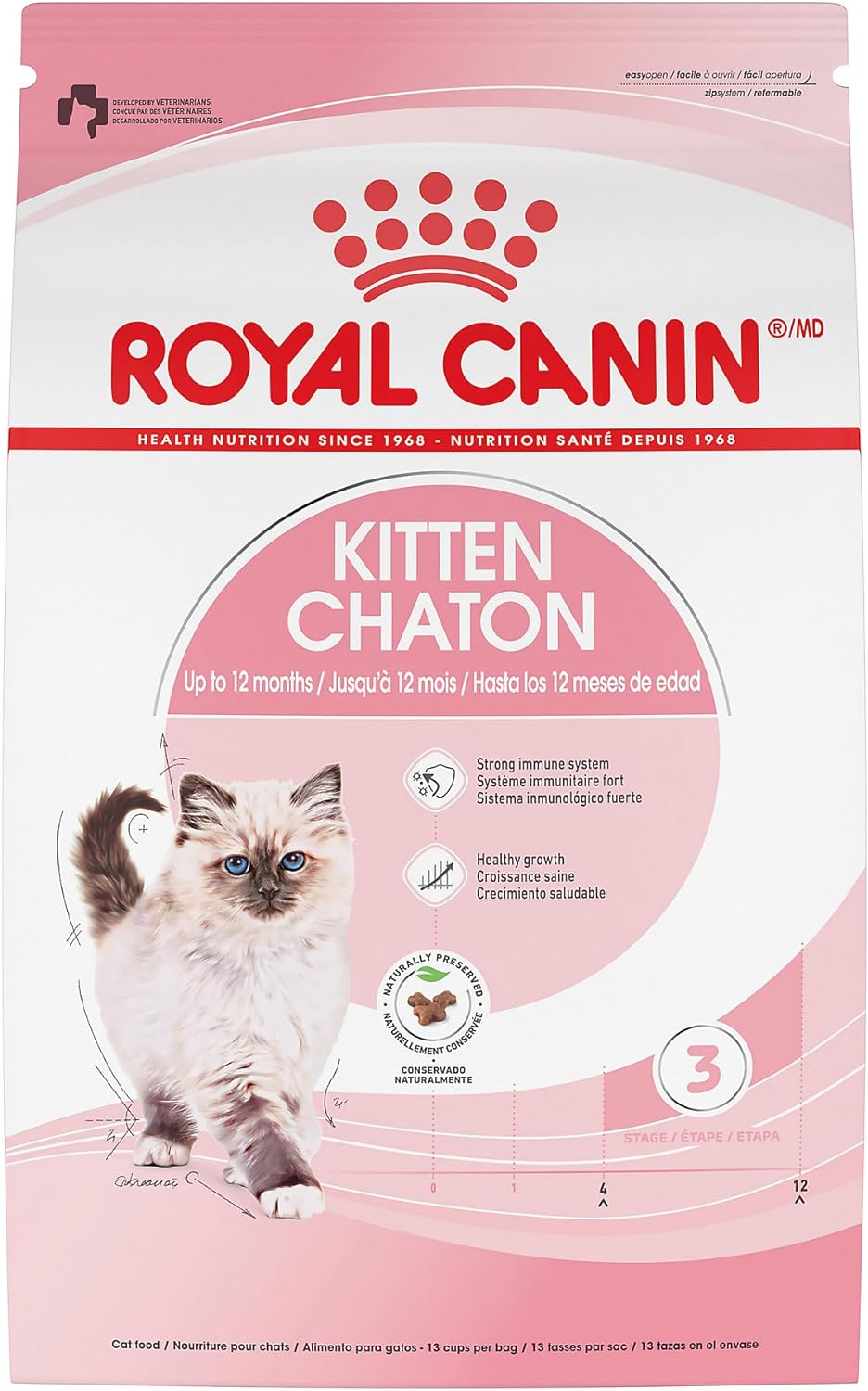 Royal Canin Feline Health Nutrition Kitten Dry, 7 lb bag