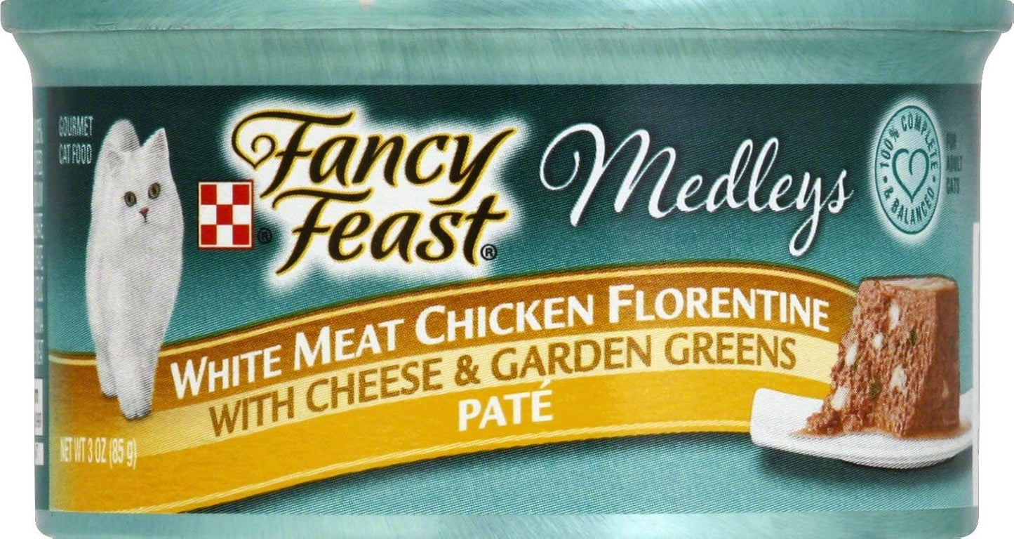 Nestle Petcare Fancy Feast Medleys White Meat Chicken Florentine Pate, 1 Count, One Size