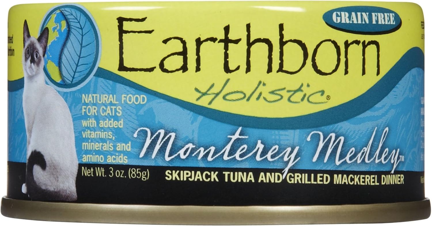 Earthborn Holistic Natural Grain-Free Canned Cat & Kitten Food (Moterey Medley / (3 oz) [24 count])