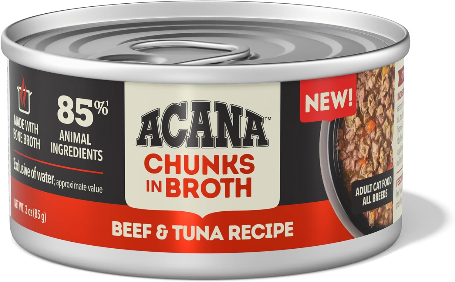 ACANA Chunks in Broth Beef & Tuna Recipe, 3oz