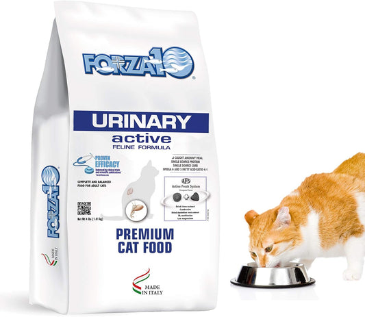 Forza10 Active Urinary Dry Cat Food, Cat Food Dry for Adult Cats, Helps Improve Urinary Tract and Urinary Issues, Fish Flavor Cat Dry Food, 4 Pound Bag