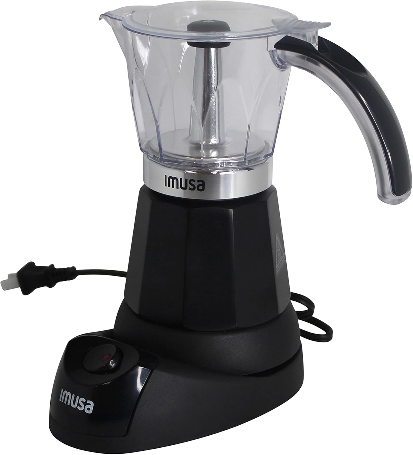 Imusa 6 or 3cup Electric Espresso Maker, Black