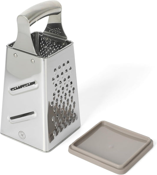 Martha Stewart Sprucedale 9.5" Stainless Steel 4-Sided Food/Cheese Box Grater