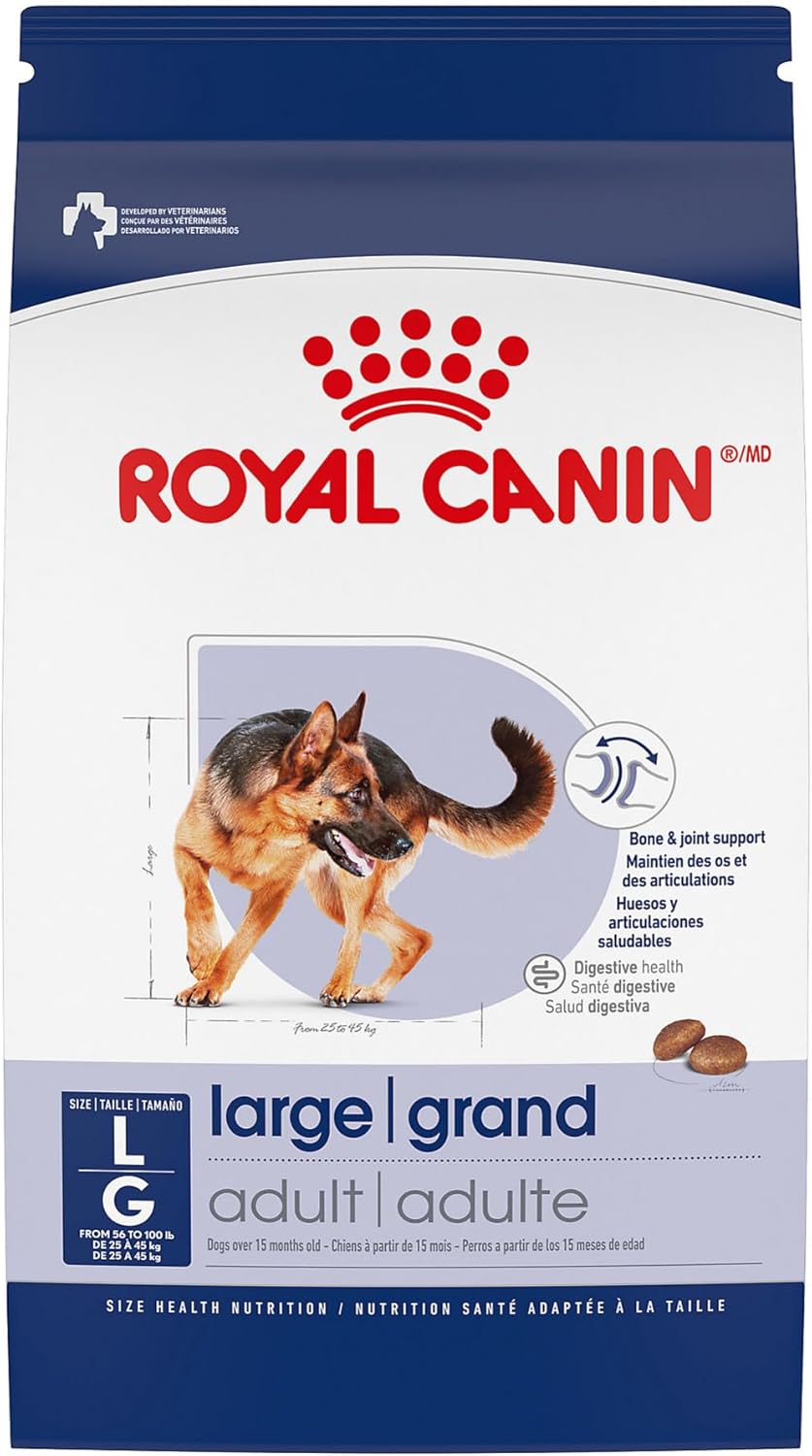 Royal Canin Size Health Nutrition Large Adult Dry Dog Food, 17 lb