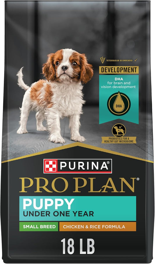 Purina Pro Plan High Protein Small Breed Puppy Food DHA Chicken & Rice Formula - 18 lb. Bag