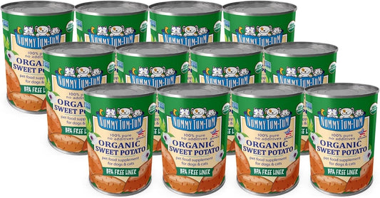 Nummy Tum Tum Organic Sweet Potato For Dogs & Cats, 15 Ounce (Pack of 12)