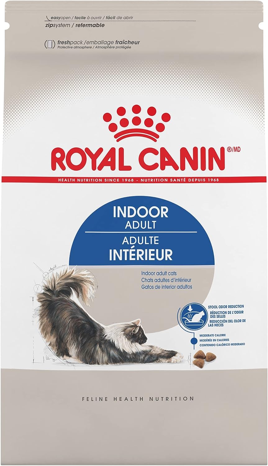 Royal Canin Feline Health Nutrition Indoor Adult Dry Cat Food, 7-Pound