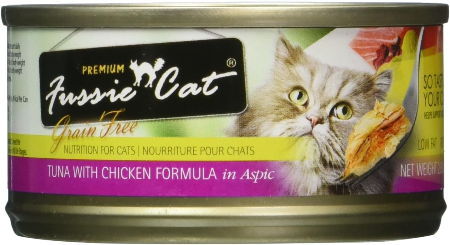 Fussie Cat Grain Free Tuna & Chicken Case 24 2.8Oz Can