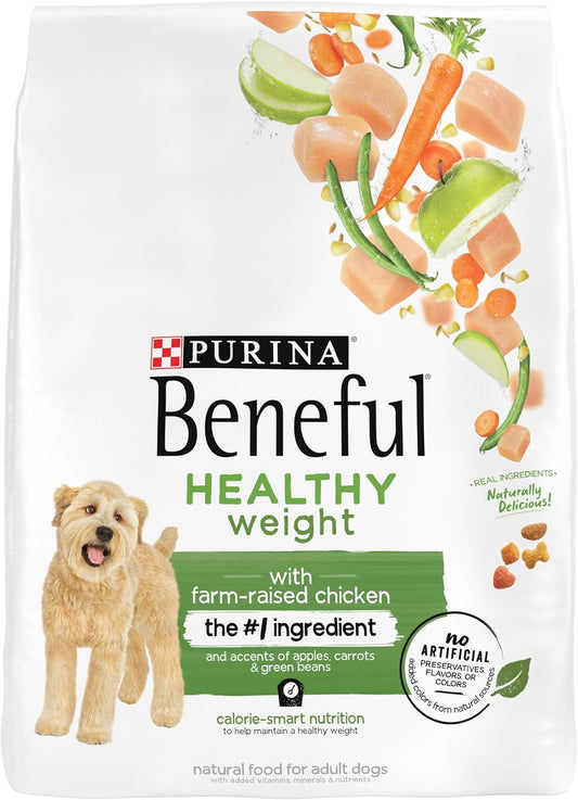 Purina Beneful Healthy Weight Dry Dog Food With Farm-Raised Chicken - (Pack of 4) 3.5 lb. Bags