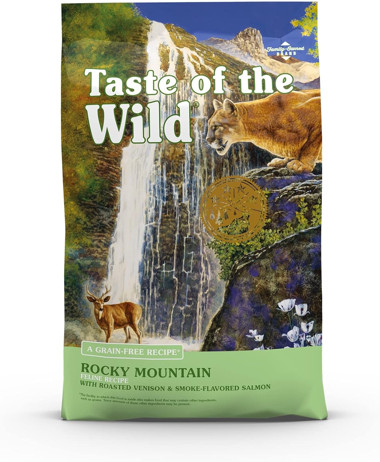 Taste Of The Wild Rocky Mountain Grain-Free Dry Cat Food With Roasted Venison & Smoke-Flavored Salmon 14lb(Pack of 1)