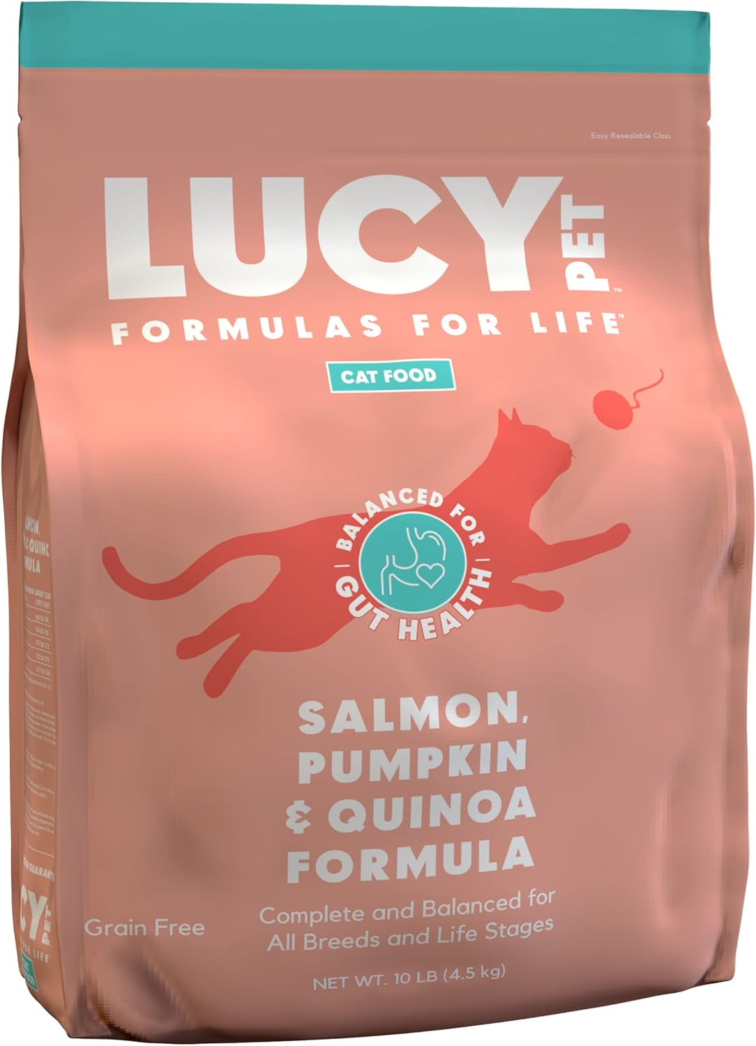 Lucy Pet Products Lucy Pet Cat Salmon, Pumpkin, & Quinoa 10lb