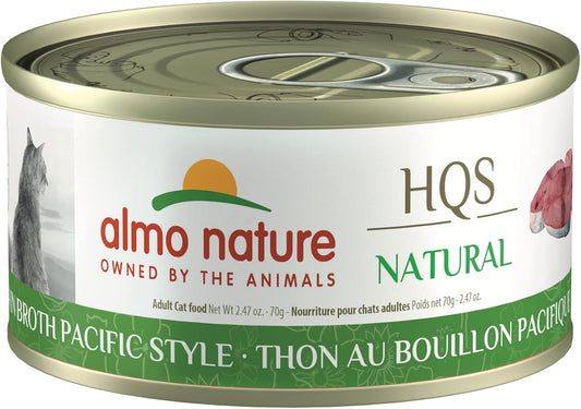 almo nature HQS Natural Wet Cat Food Tuna in Broth Pacific Style 2.47 oz (Pack of 24)