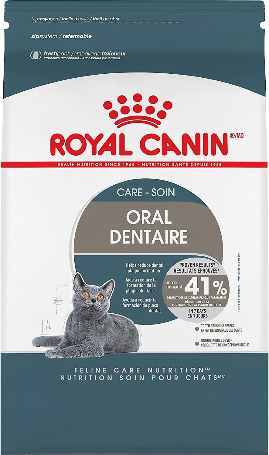 Royal Canin Feline Care Nutrition Dental Care Dry Cat Food, 3 lb bag