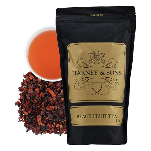 Harney & Sons Peach Fruit Tea| 16 oz Bulk Herbal Peach Fruit Tea