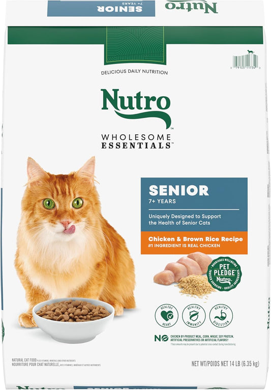 Nutro Indoor Senior - Chicken & Whole Brown Rice Formula - 14lb