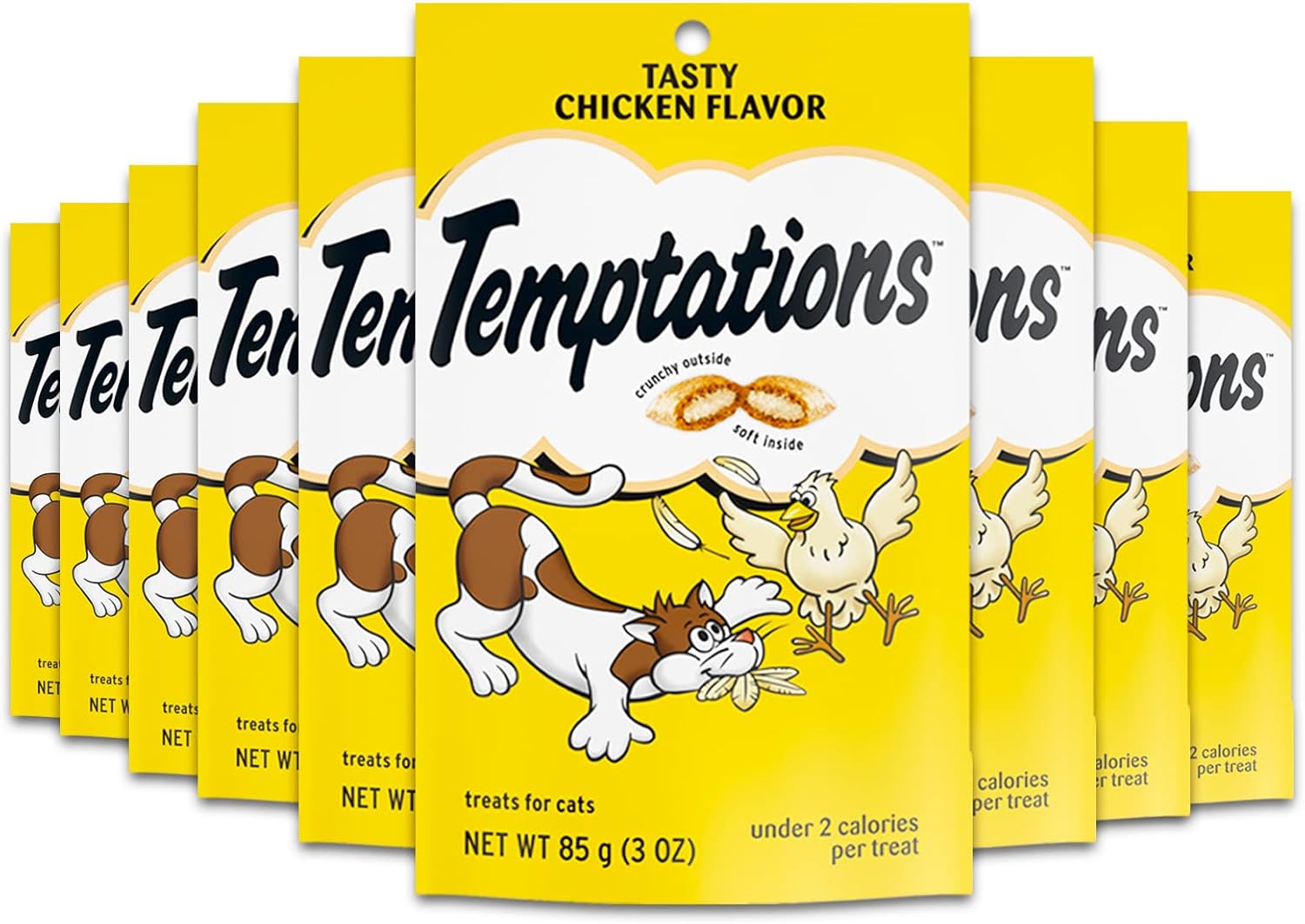 Whiskas Temptations Tasty Chicken Flavor 1.7 oz (9 packs)