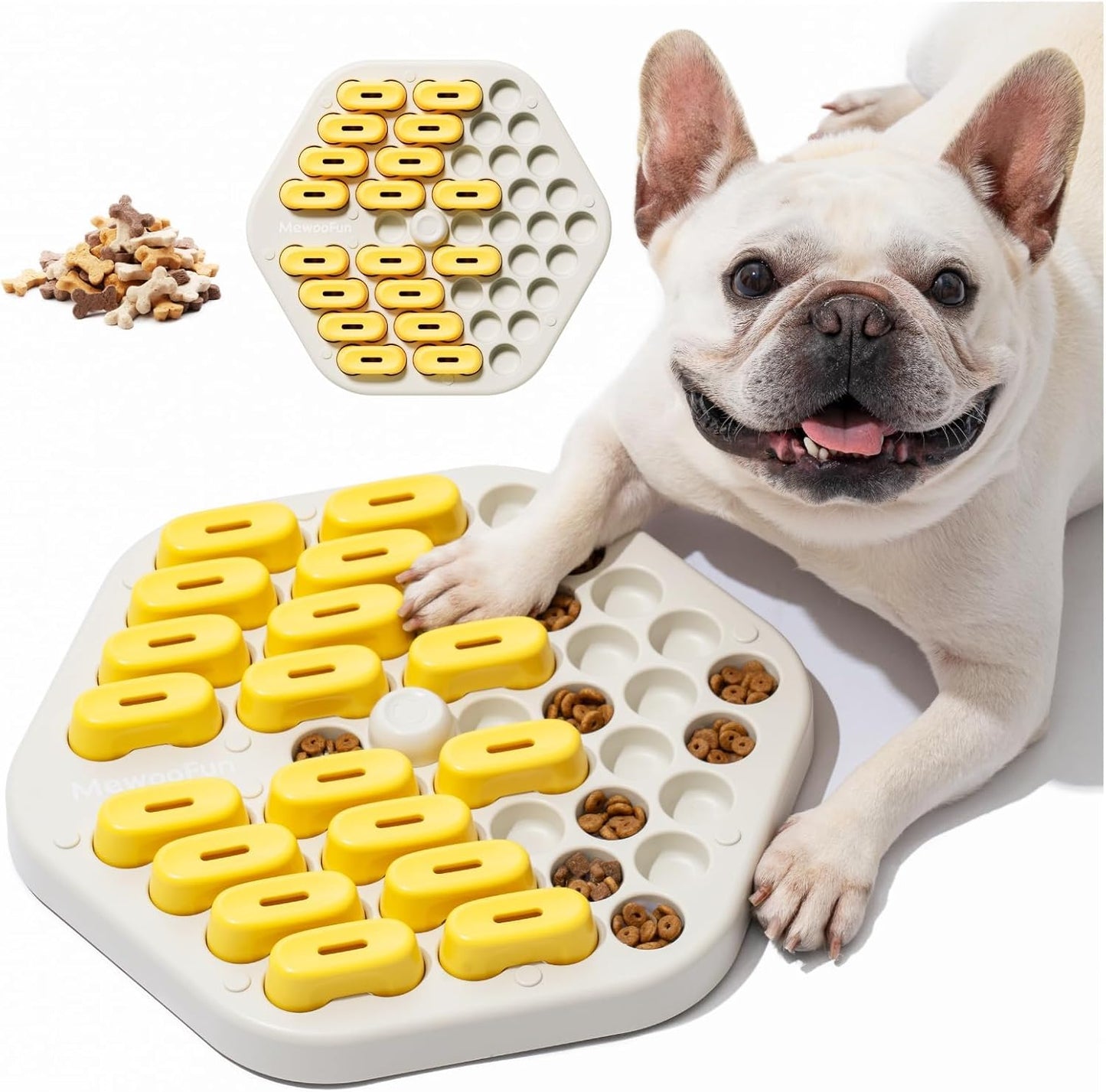 MEWOOFUN Dog Puzzle Toy,Dog Food Puzzle Feeder Toys for IQ Training,Dog Puzzles for Small\/Medium\/Large Smart Dogs,Dog Treat Puzzle Toys for Mental Enrichment