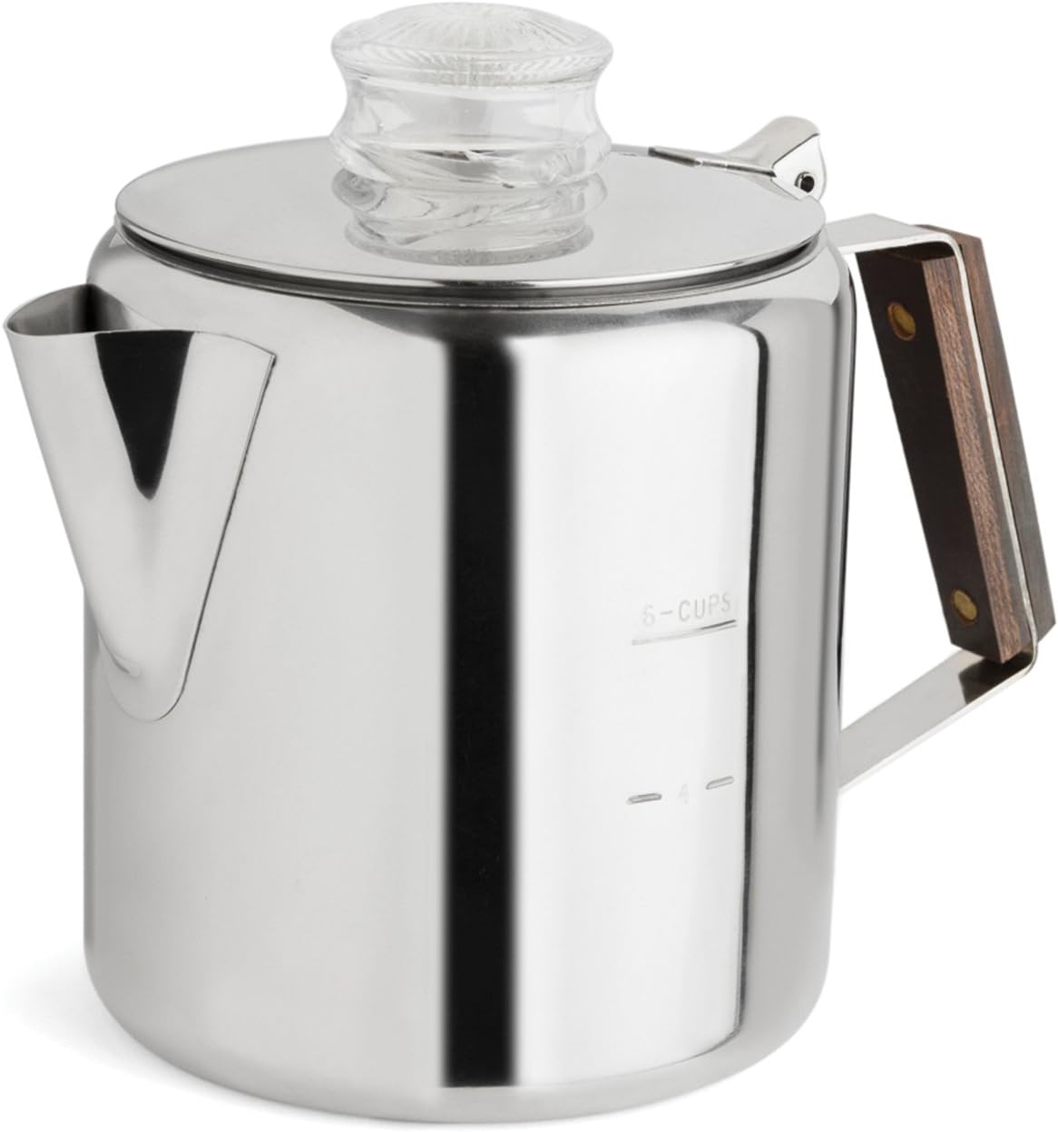 Fox Run Rapid Brew Stainless Steel Stovetop Coffee Percolator, 2-6 Cup