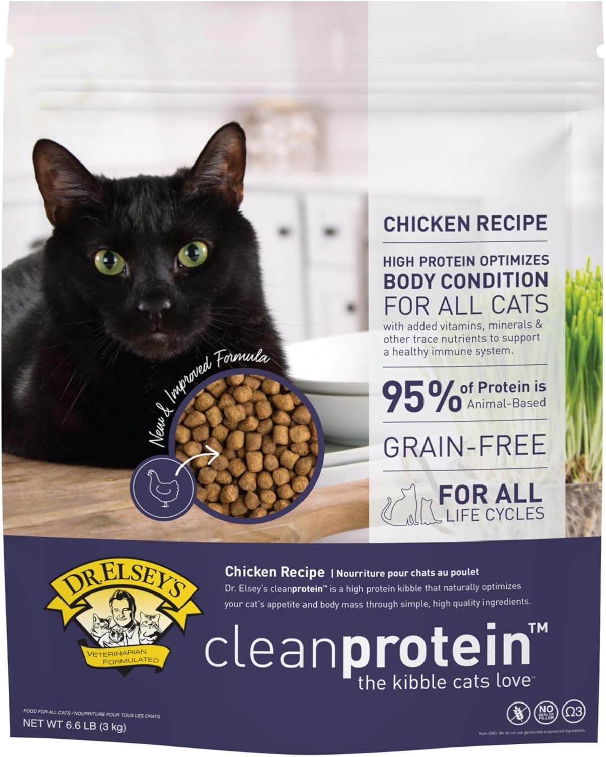 Dr. Elsey's cleanprotein Chicken Cat Kibble 6.6-lb. Bag