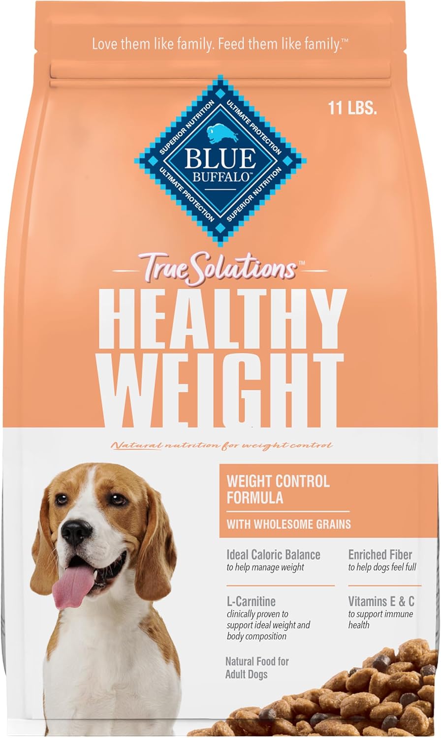 Blue Buffalo True Solutions Healthy Weight Natural Weight Control Adult Dry Dog Food, Chicken 11-lb Bag