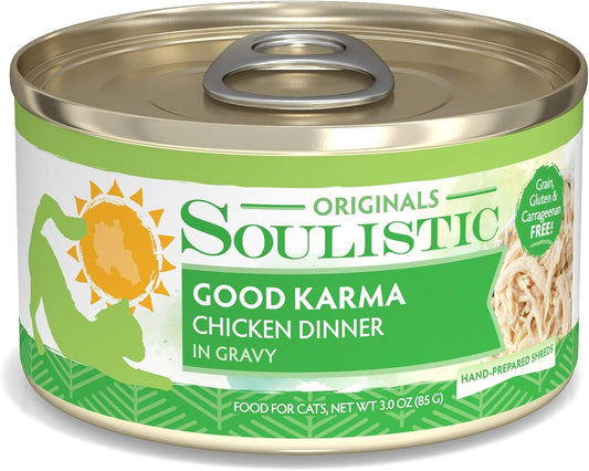 Soulistic Originals Good Karma Chicken Dinner in Gravy Wet Cat Food, 3 oz., Case of 12