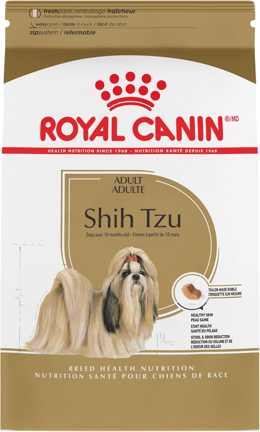 Royal Canin Shih Tzu Adult Breed Specific Dry Dog Food, 10 lb bag