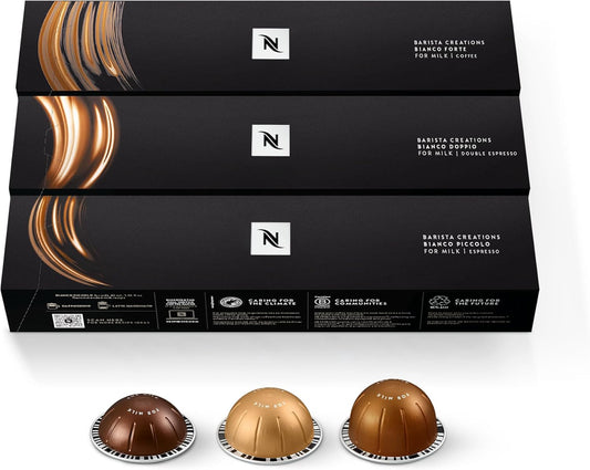 Nespresso, Vertuo Line, Bianco Variety Pack, 30 Count Coffee Pods