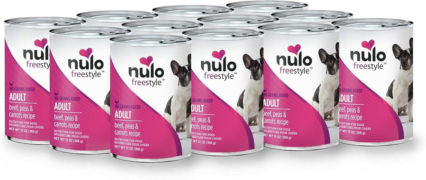 Nulo Grain Free Canned Wet Dog Food (13 oz, Beef) - 12 Cans