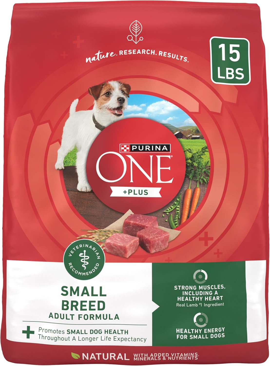 Purina ONE Plus Small Breed Lamb and Rice Formula Dry Dog Food - 15 lb. Bag