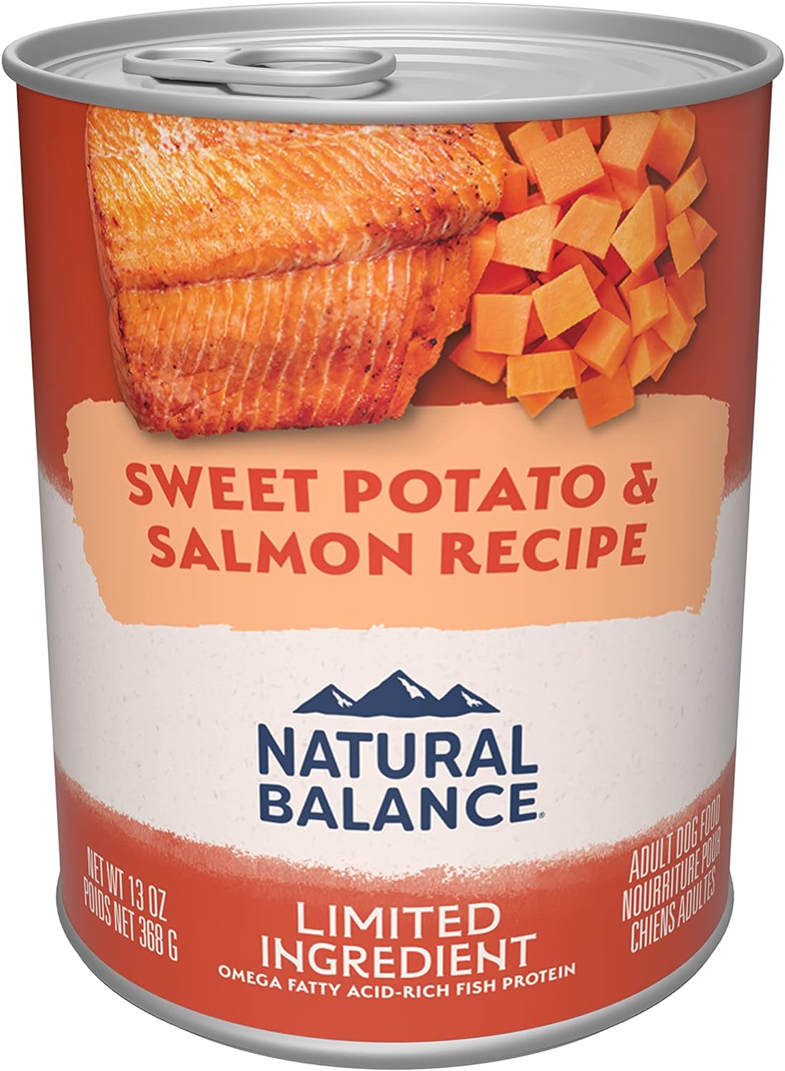 Natural Balance Limited Ingredient Diet Sweet Potato & Fish | Adult Grain-Free Wet Canned Dog Food | 13-oz. Can, (Pack of 12)