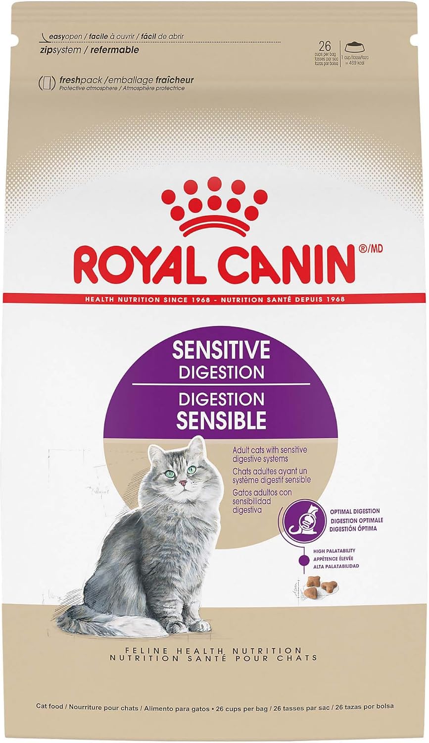 Royal Canin Feline Health Nutrition Sensitive Digestion Cat Food Dry Formula, Balanced Nutrition to Support Digestive Health, 7 lb Bag