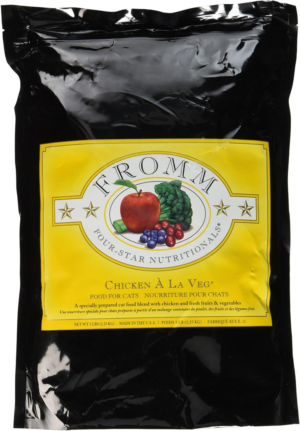 Fromm Four-Star Chicken a La Veg Dry Cat Food, 5-Pound Bag