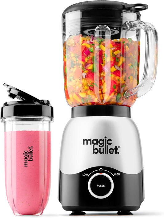 magic bullet Combo Blender, 48oz Pitcher, Blending Cup, Simple Speed Dial \u2013 MBF50200