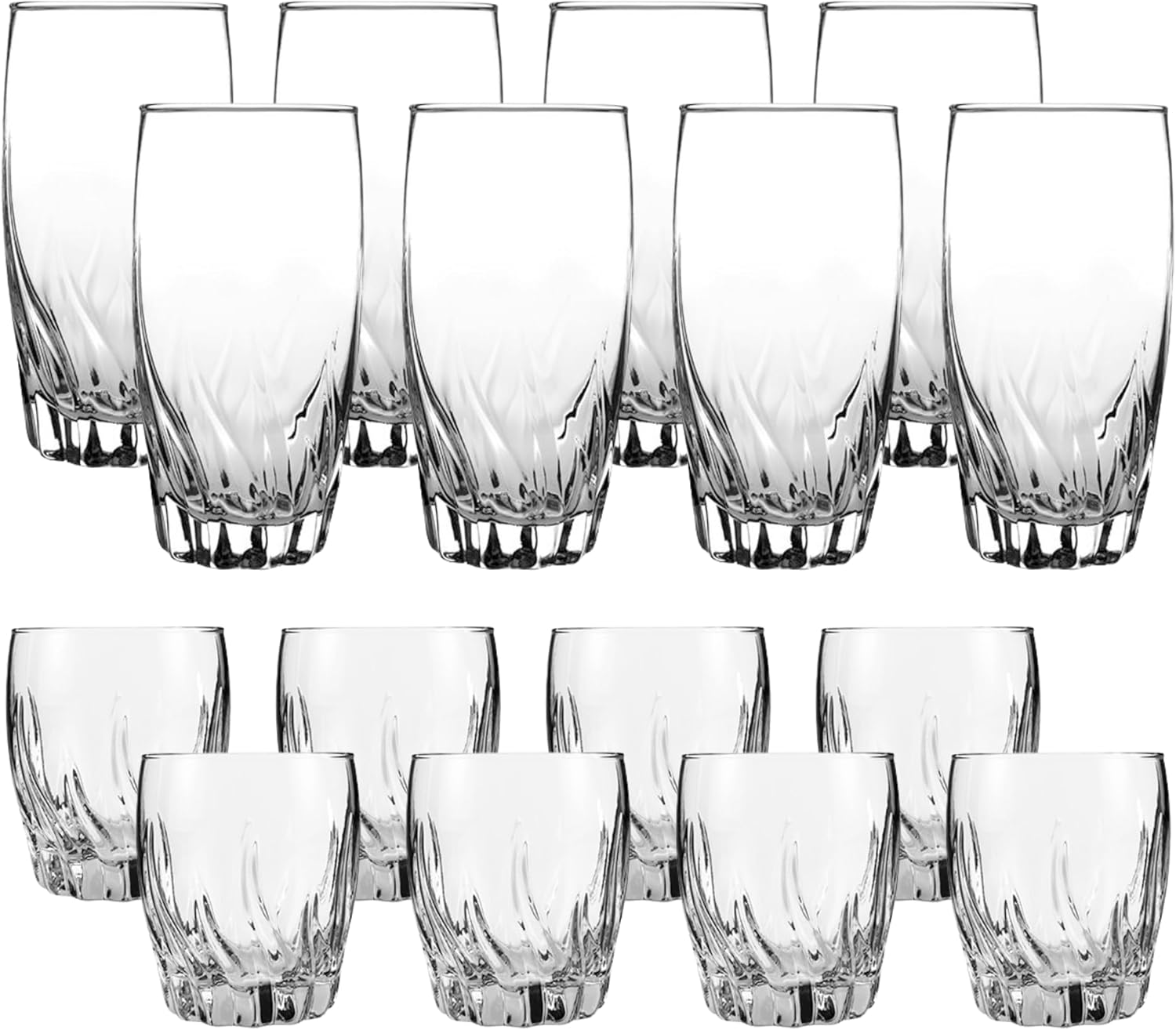 Anchor Hocking Central Park Drinking Glasses (16-Pieces, dishwasher safe)