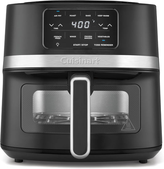 Cuisinart Air Fryer Oven \u2013 4.5-Qt Basket Black and Stainless Steel Air Fryer \u2013 Dishwasher-Safe Parts with 4 Presets \u2013 Roast, Bake, Broil, Air Fry and Keep Warm \u2013 Quick & Easy Meals \u2013 AIR-160