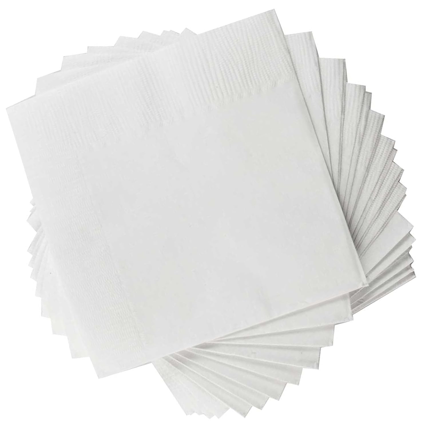 1 Ply White Cocktail Napkins- Case of 4,000ct