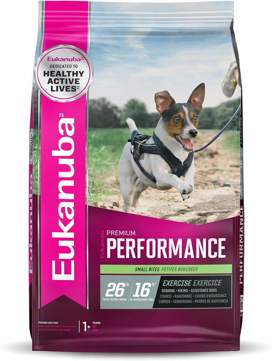 EUKANUBA Premium Performance 26\/16 Exercise Small Bites Dry Dog Food 28 lb Bag