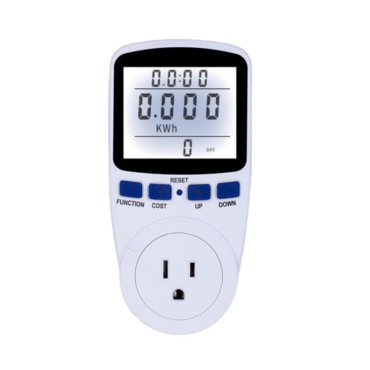 Plug-in Socket Power Meter Digital Power Consumption Meter Socket Voltage Current Watt Display Socket Analyzer Electricity Usage Electrical Energy Monitor US Plug Watt Meter