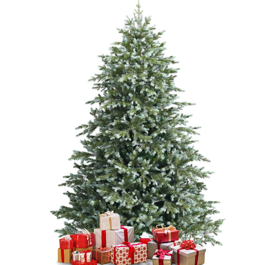 7ft Artificial Christmas Spruce Hinged Tree w/ 1260 Mixed PE & PVC Tips