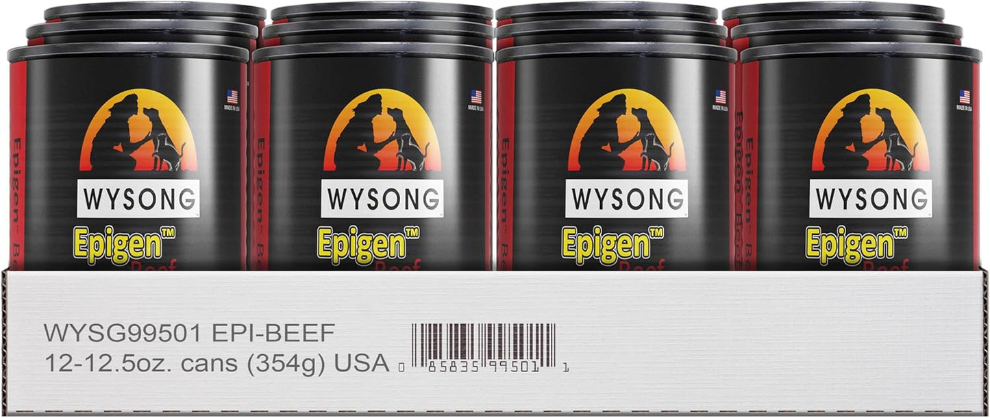 Wysong Epigen Beef Canine\/Feline Canned Formula Dog\/Cat\/Ferret Food, Twelve- 12.5 Ounce Cans