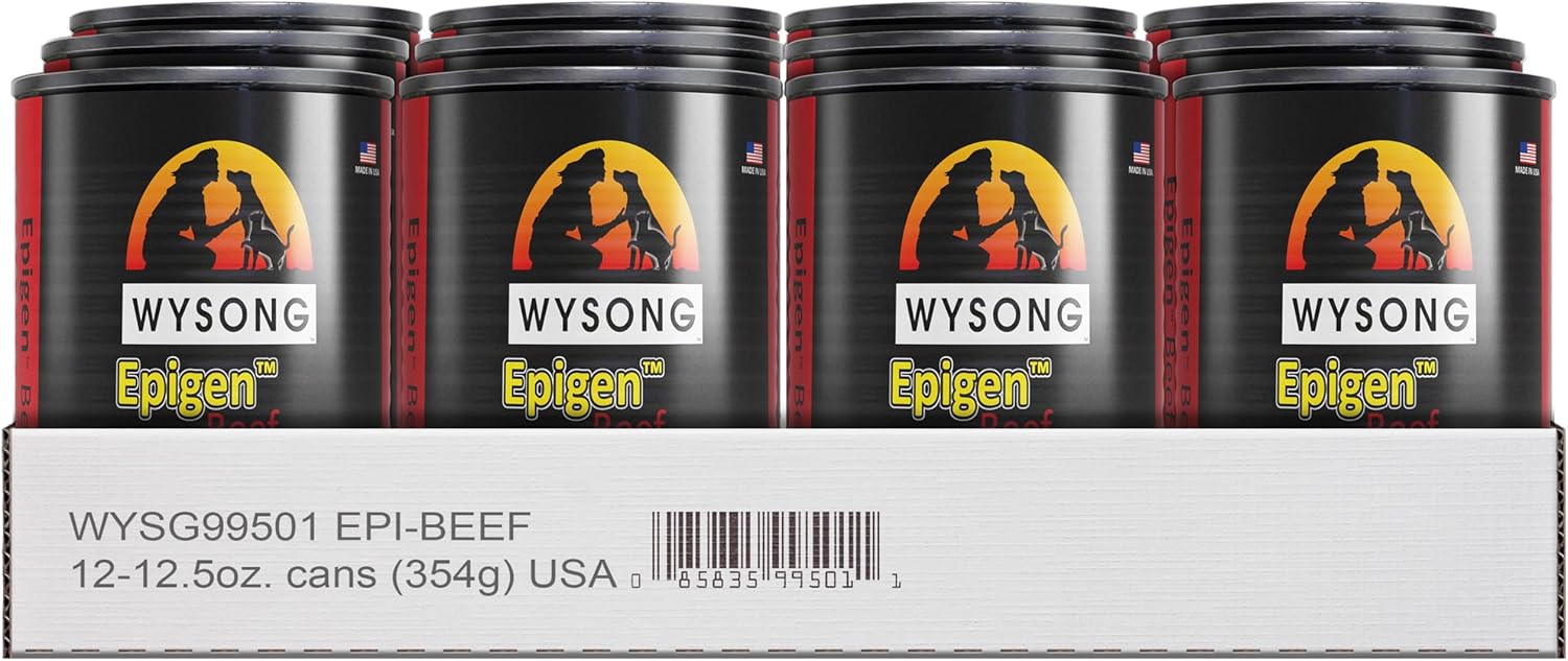 Wysong Epigen Beef Canine\/Feline Canned Formula Dog\/Cat\/Ferret Food, Twelve- 12.5 Ounce Cans